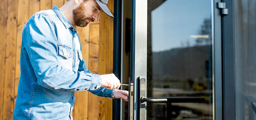 Frameless Glass Storefront Door Locks Replacement in San Juan Capistrano, CA
